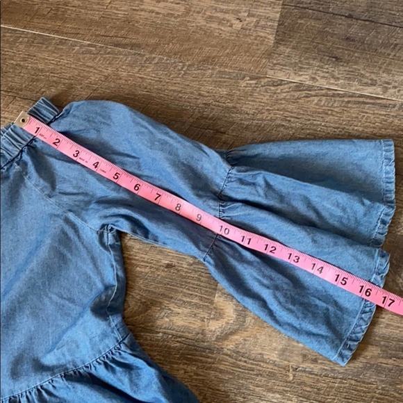 a.n.a Jean Off Shoulder Floral Embroidered Top L - Picture 10 of 11